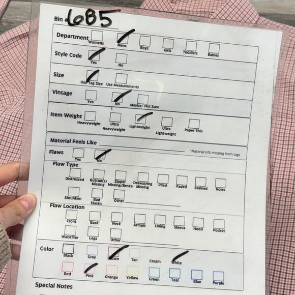 Johnnie-O Dorsey Sangria Pink Mens M Classic Check Long Sleeve Button Up Shirt - Picture 9 of 9